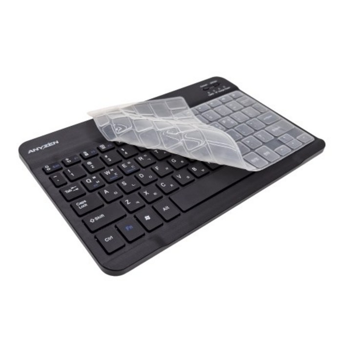 애니젠 저소음 C타입 충전식 휴대용 블루투스 무선 키보드 키스킨 포함