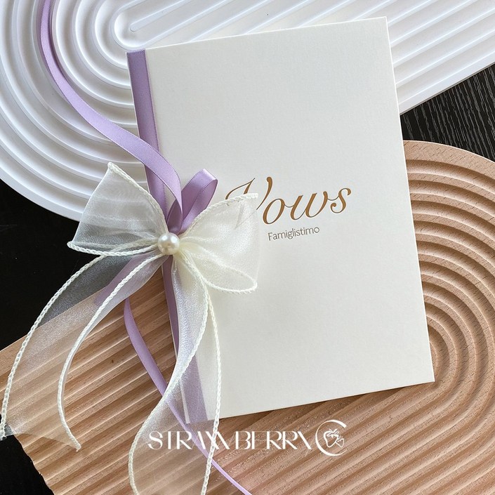 결혼식 혼인서약서 케이스 축사 성혼선언문 생일 웨딩 카드