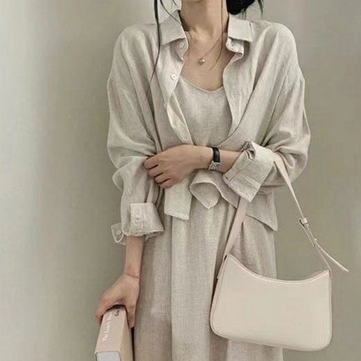 모던허니 여성 민소매 원피스 블라우스 셔츠 세트 셋업룩 바캉스룩 데일리원피스 봄 여름 가을 간절기템