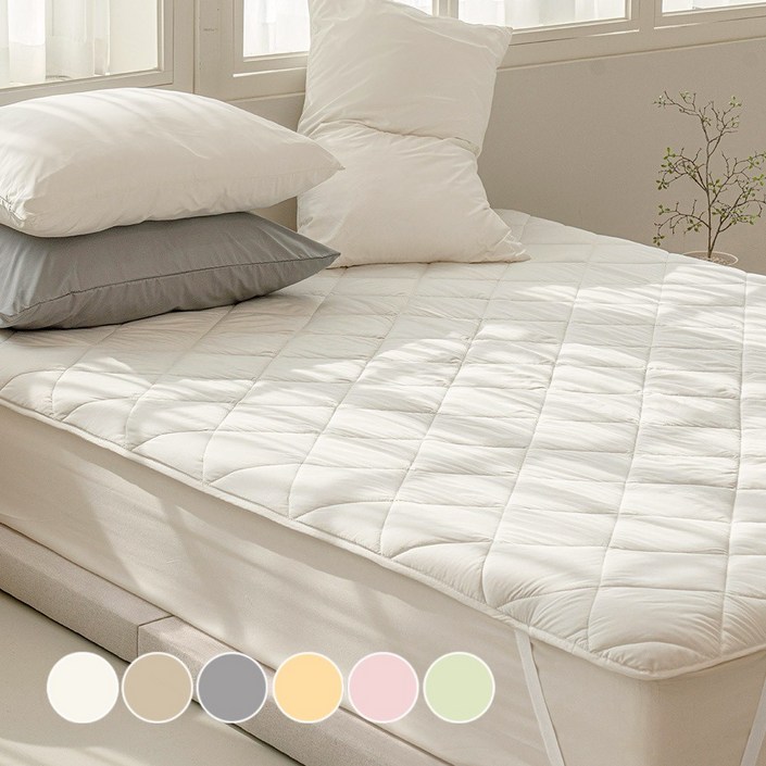 보넬라 먼지없는 알러지케어 침대패드 고정밴드, 아이보리