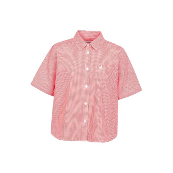 매장정품 빈폴 레이디스 코튼 혼방 깅엄 체크 반소매 셔츠 레드 BF5465C036 83627 매장정품 빈폴 레이디스 코튼 혼방 깅엄 체크 반소매 셔츠 레드 BF5465C036 83627