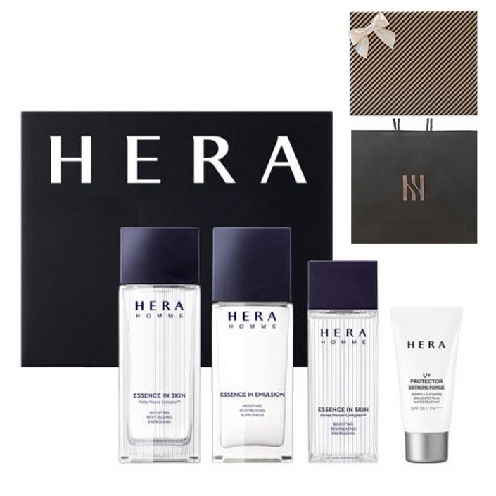 아모레 남성 스킨로션 세트 옴므 에센스 베이직 스페셜 2종 선물용 고급포장  쇼핑백 증정