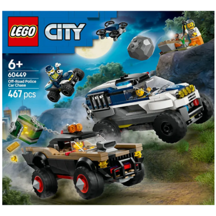 어린이 선물! 레고60449 레고 시티 오프로드 경찰차 추격전