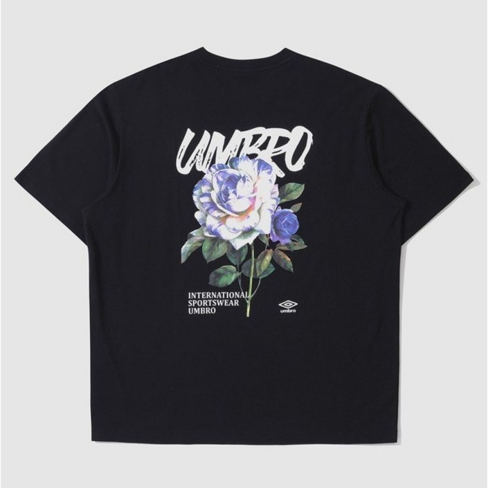 UMBRO 엄브로 로즈팩 그래픽 반팔 티셔츠 블랙