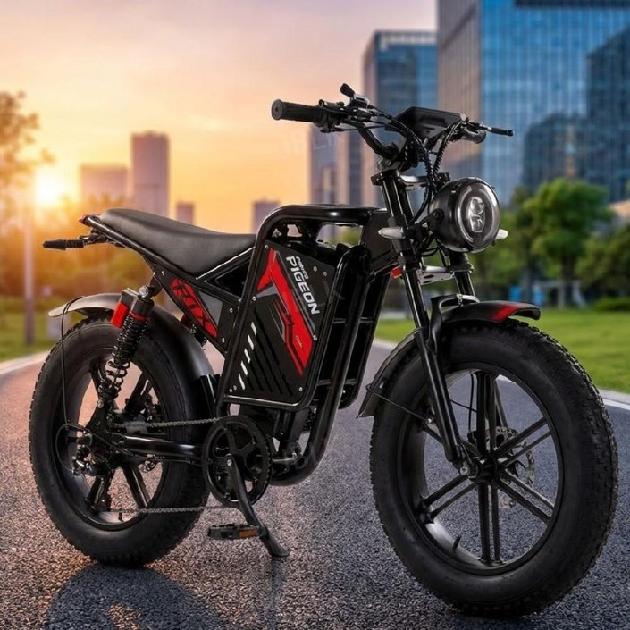 에코트리브 고출력 전기 자전거 7단변속 자토바이 전동 스쿠터 팻바이크 7501000W