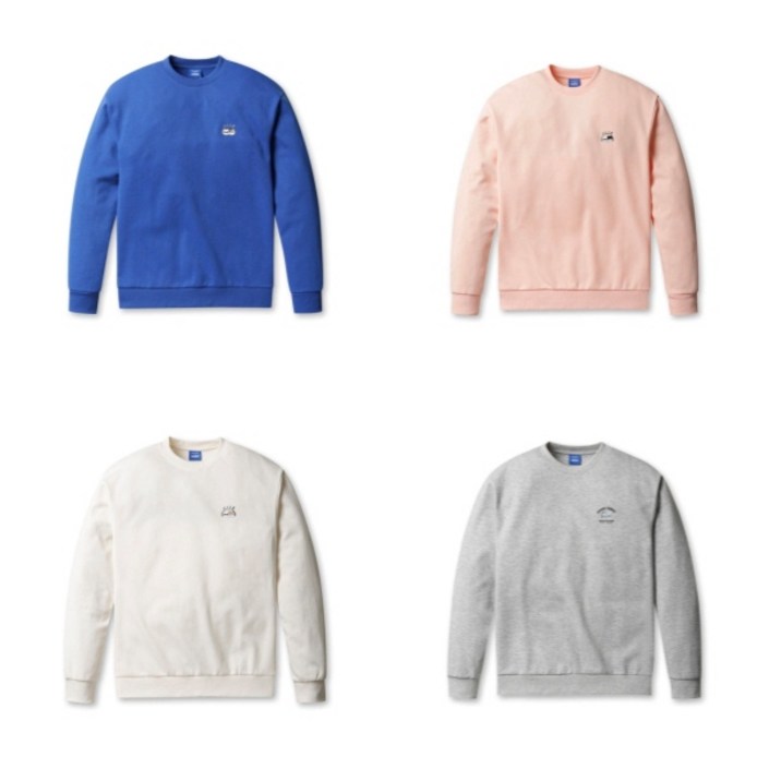 [폴햄][POLHAM] PHG1TR1010 남성 더블니트 어프어프 X 코숏 세미오버핏 맨투맨