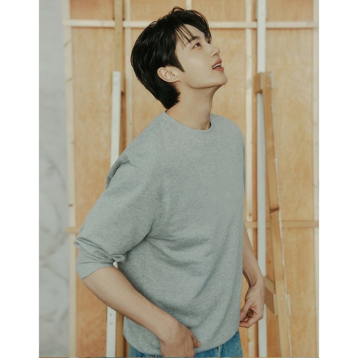 지오다노 남자 기본 사계절용 베이직 프렌치테리 맨투맨 티셔츠 (공용) 025510