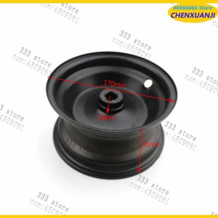 6인치 림 뒷바퀴 허브 50cc ATV 고 카트 버기 면도기 스쿠터 액세서리 사용 145706 타이어