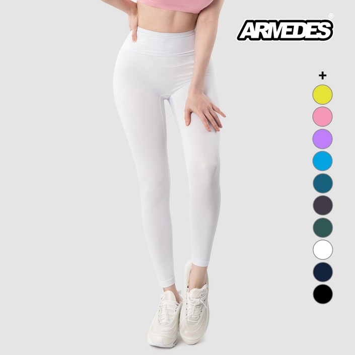 아르메데스 여성용 노Y존 소프트 피치터치 하이레깅스 AR-303