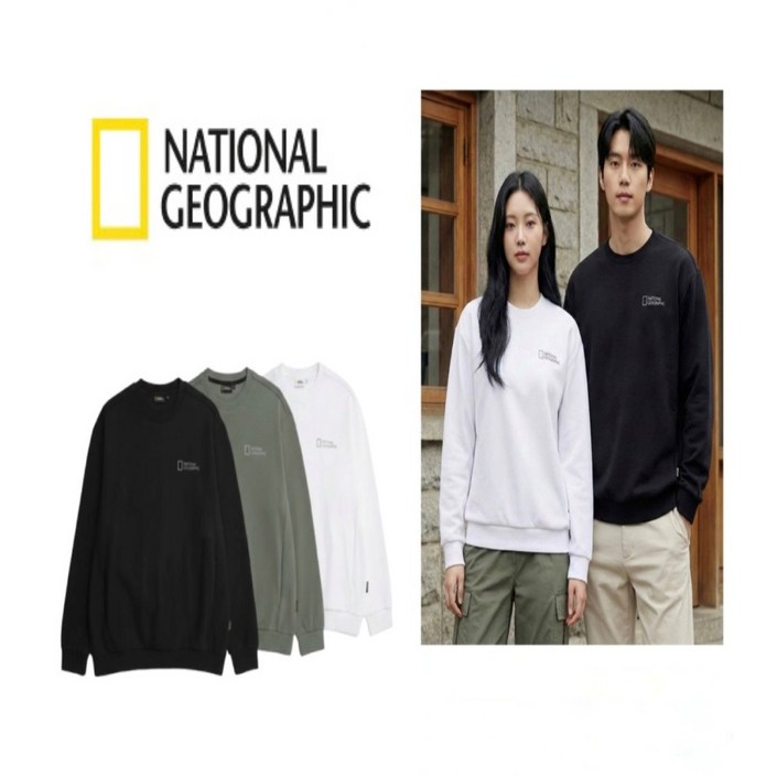 내셔널지오그래픽 맨투맨 YJ89 남여공용 어반로고 티셔츠
