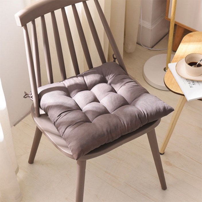 사무실 극세사 폭신한 원형 두툼한 학생 의자 방석