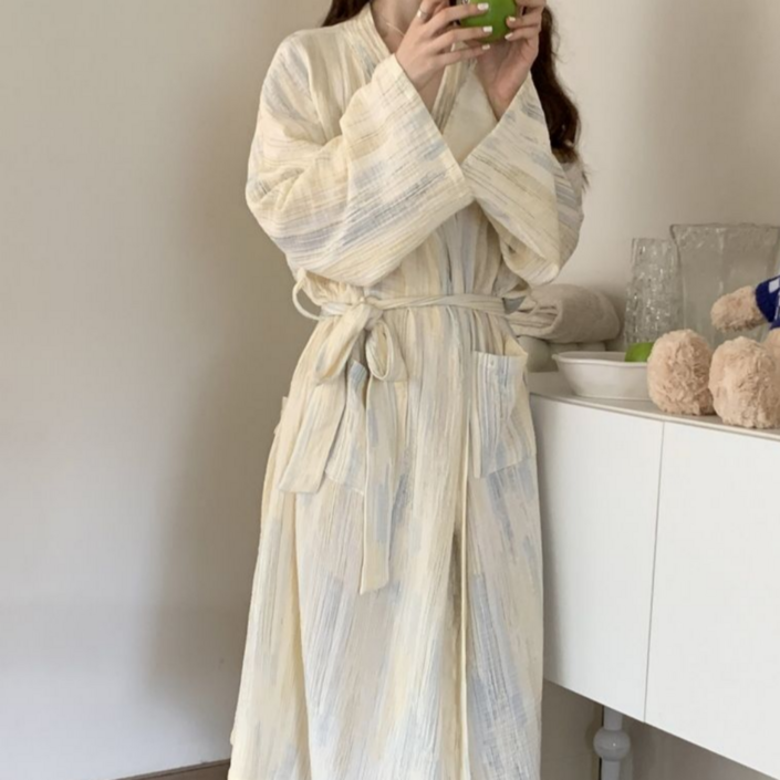 올리아르 여성 골프 샤워가운 로브 목욕가운, 1개