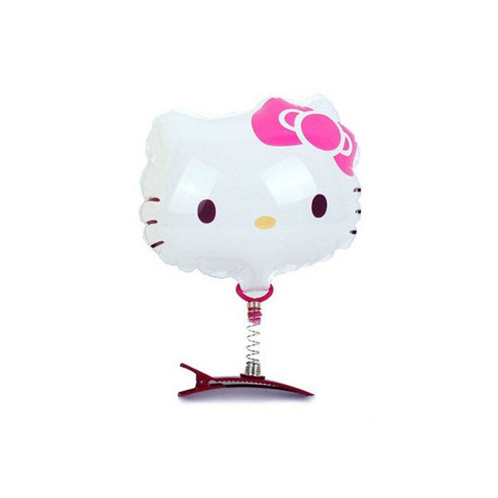 귀여운 유아동 산리오캐릭터즈 풍선머리핀 헤어핀-(산리오 헬로키티) 우리동네 인스타 집게핀 놀이공원 유치원 어린이집