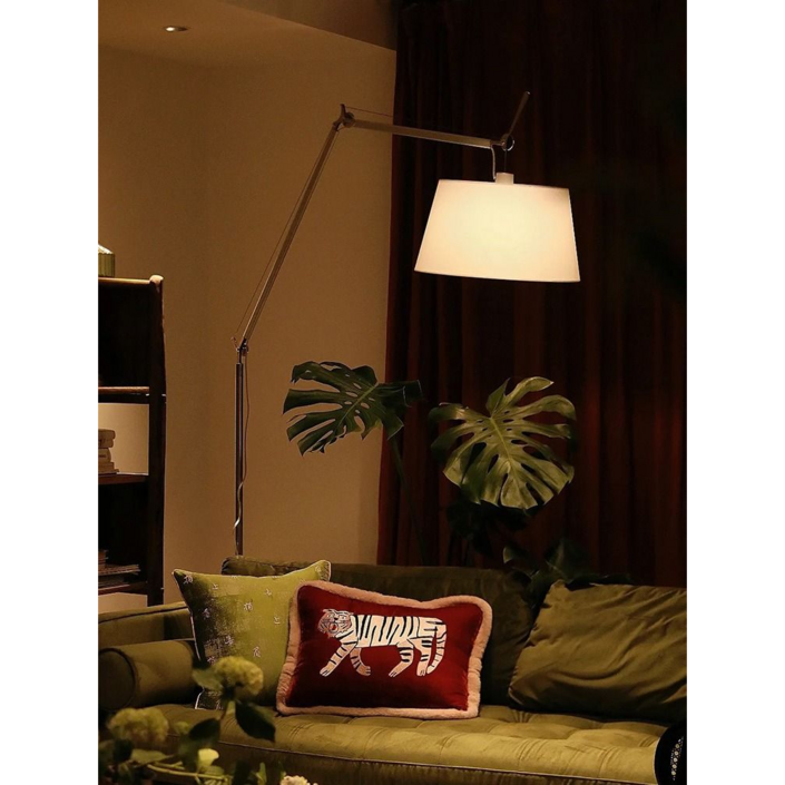 이탈리아 톨로메오 앤틱 스윙암 플로어 램프, 7.천연 양 커버+35cm+따뜻한빛