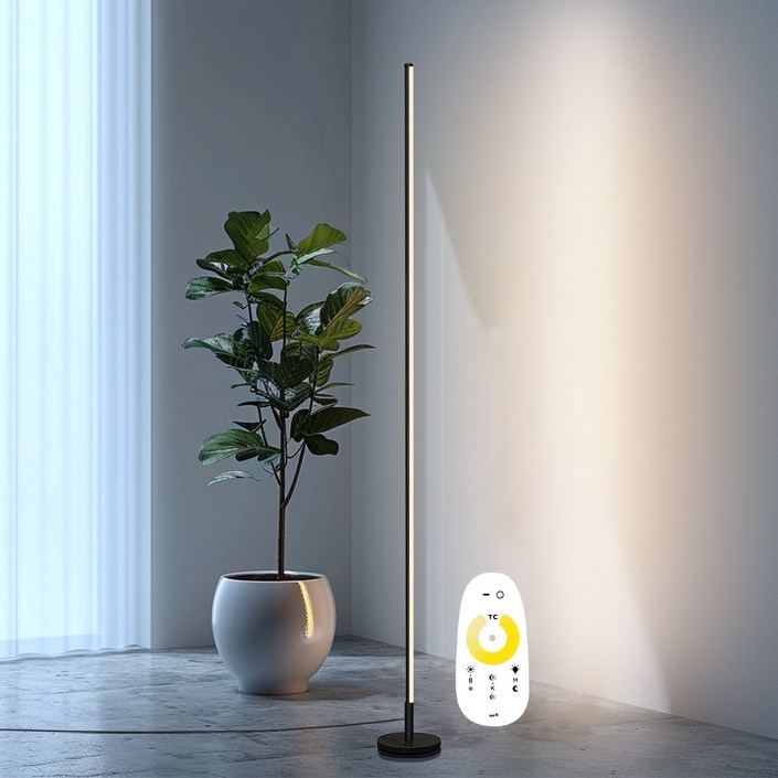 LED 북유럽 플로어 장스탠드 조명 거실등 3년AS, 블랙