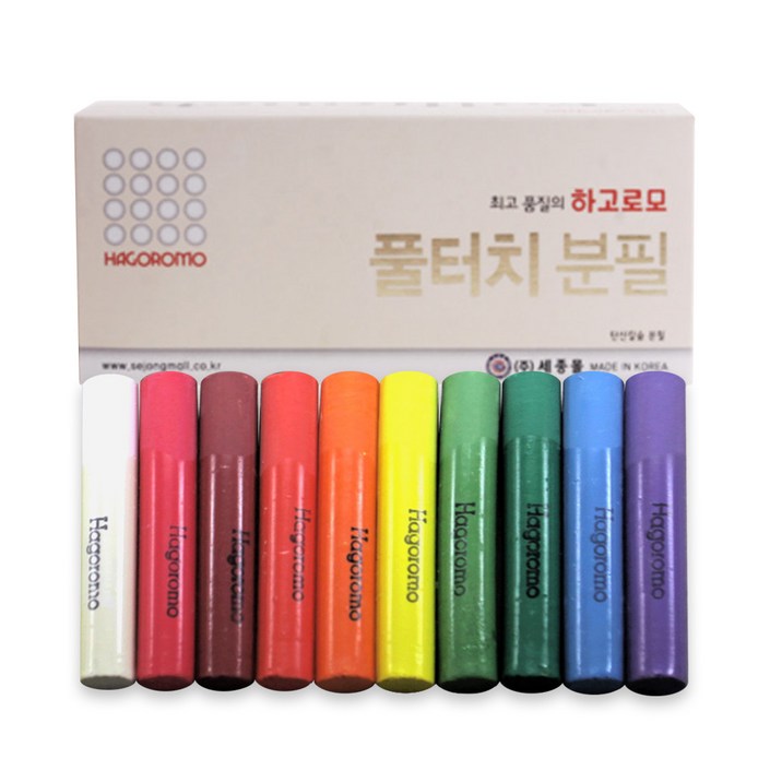 하고로모 풀터치 탄산분필 72본 단일색상 대용량 학교 수업 학원 강의 칠판 판서 백묵 1통