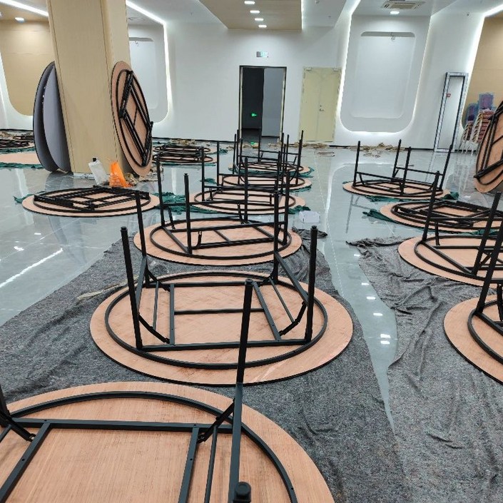 대형 접이식 원형테이블 원탁 연회장 결혼식 식탁 중식당