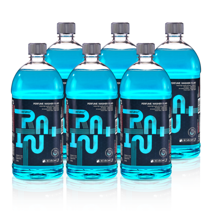 본사직영 레인플러스 프리미엄 퍼퓸 워셔액 입, 2L, 6개
