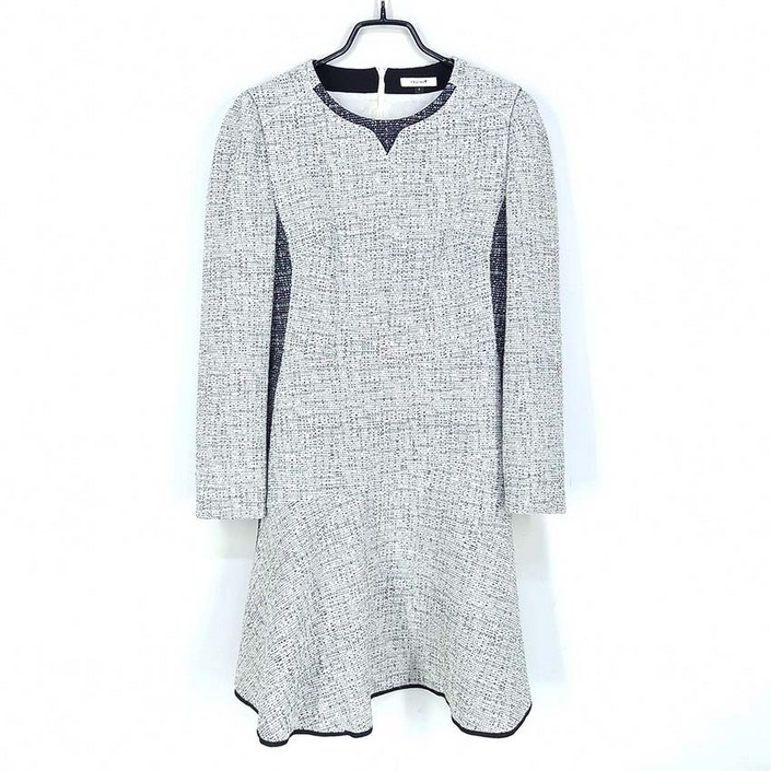 빈티지다온 티렌 여 면혼방 트위드 미니원피스 화이트