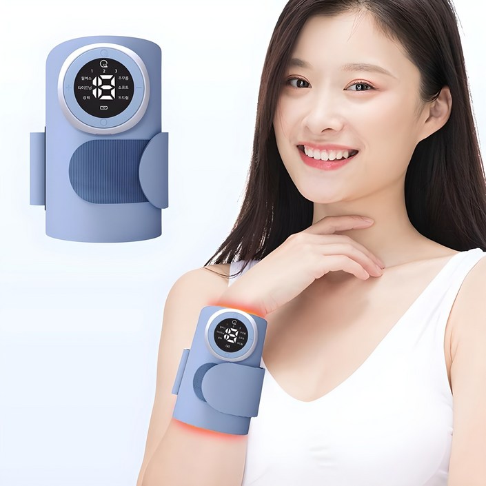 Gaayou 무선 저주파 손목 마사지기 온열 손목 찜질기 미세전류 EMS 안마기
