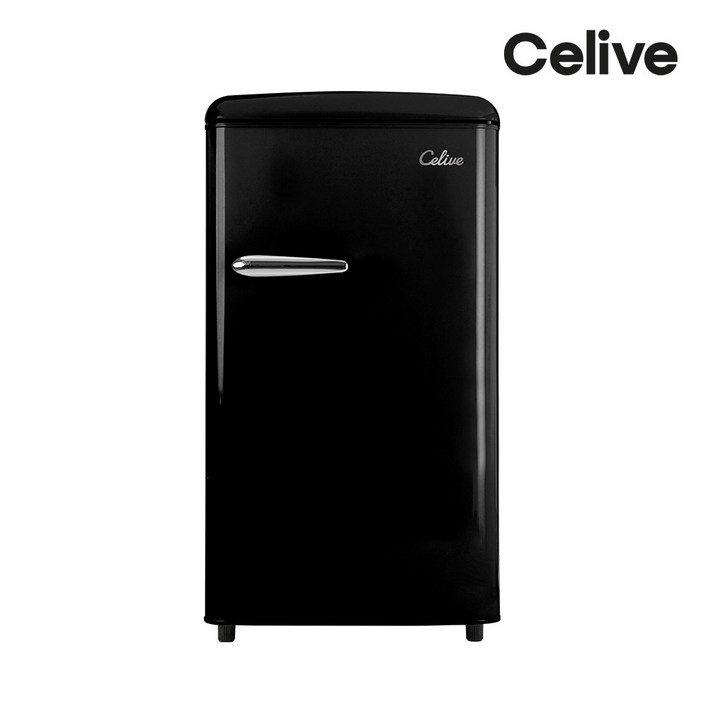 오브제빌트인 셀리브 레트로 미니 냉장고 85L, 미니냉장고_블랙