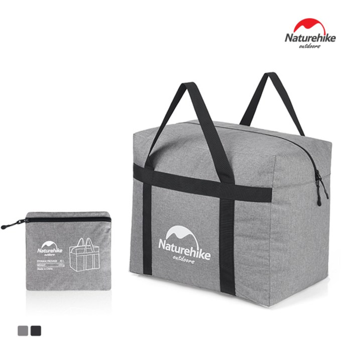 네이처하이크 멀티백 플러스 45L 캠핑 폴딩 보조 수납 가방 여행용, 라이트그레이