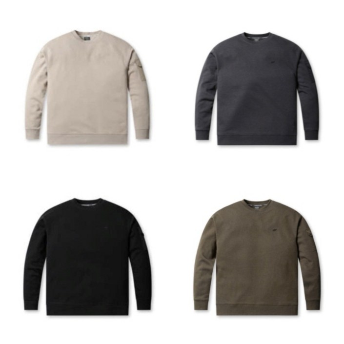 [폴햄][POLHAM]남성 무브 기모 우븐포켓 맨투맨 PHF4TR1740