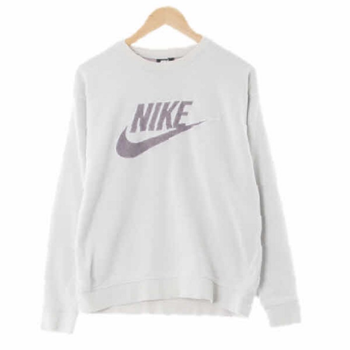 9573 NIKE페일라벤더 면혼방 센터빅쭈리로고맨투맨 M