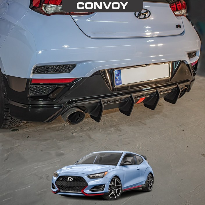 콘보이 현대 벨로스터N 바디킷 디퓨저연장킷 범퍼용품 몰딩 외관파츠