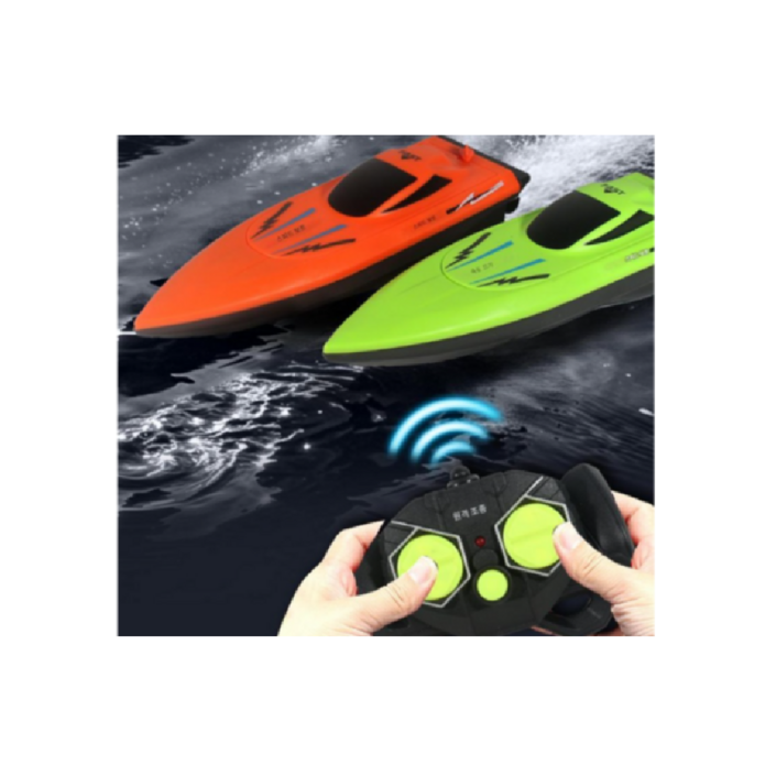 [1+1] [최대속도 15Km/h] [원격제어] [최대 80M] [무선조종 27CM] [중형사이즈] [초고속] [미니보트] [14세이상], [1+1]그린+주황, 1개