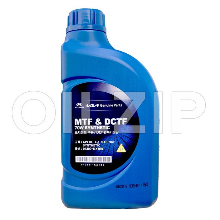 모비스순정 DCT 미션오일 1L 04300KX1B0 모비스순정 DCT 미션오일 1L 04300KX1B0
