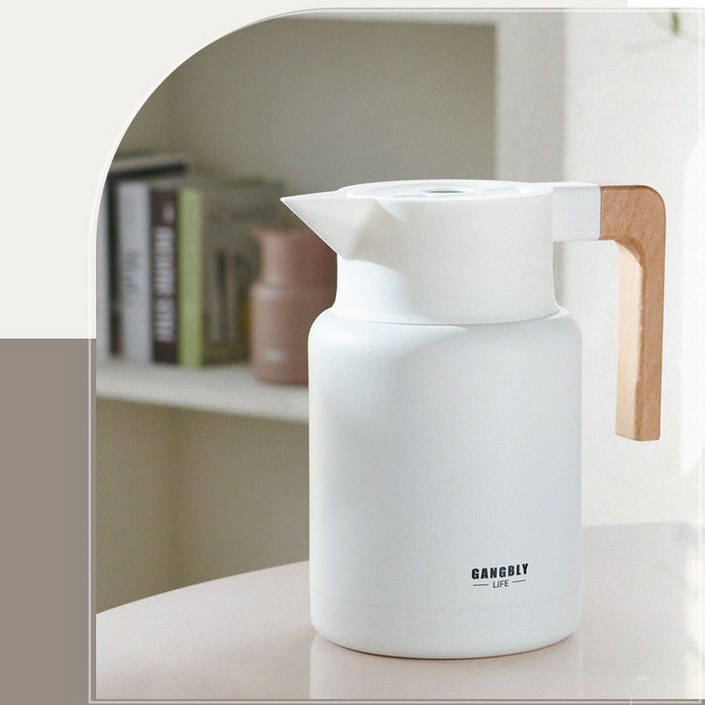 강블리라이프 보온 보냉 주전자 1L 블랙 테이블팟