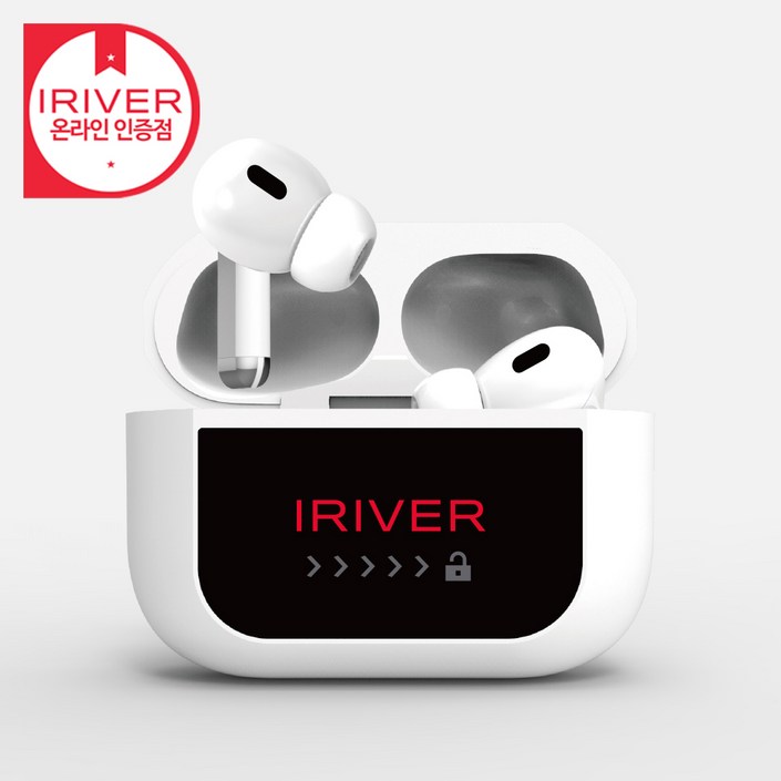 아이리버 IBP1 LCD 풀 터치스크린 ANC 노이즈캔슬링 무선 블루투스 이어폰 타이머설정 카메라셔터 스트랩포함 배터리잔량 이어폰찾기기능 틱톡 유튜브 러닝 운동 스포츠 헬스이어폰, 화이트