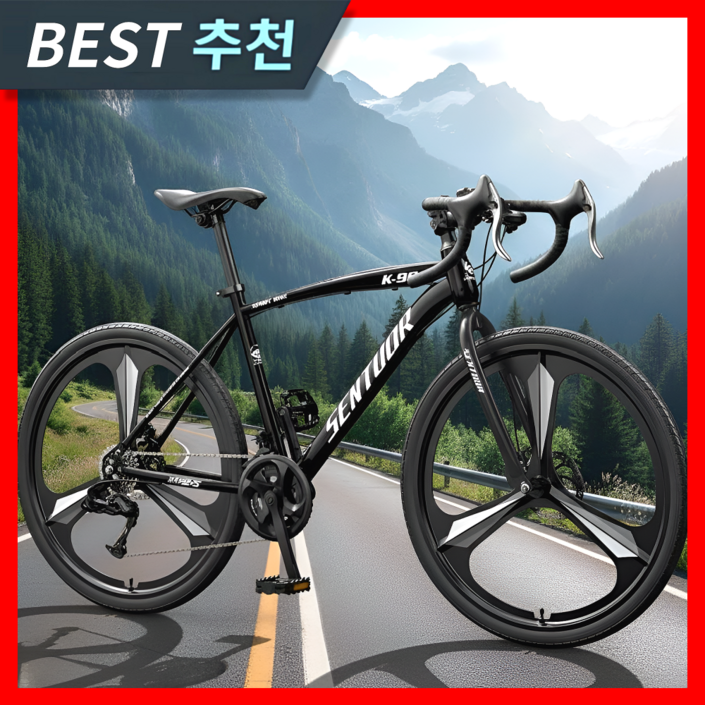 진호스포츠 고성능 로드자전거 사이클 출퇴근 자전거추천 싸이클 학생 성인 입문용