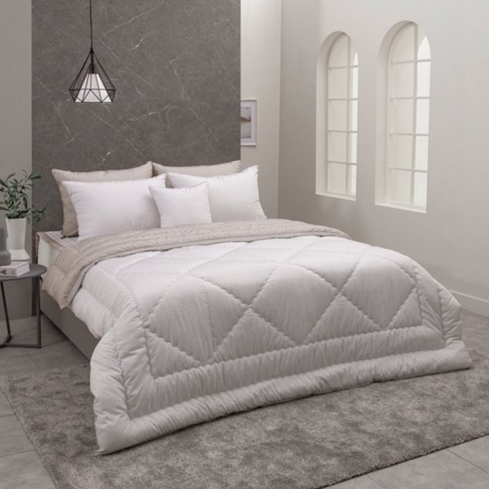 브랜드매장판 알레르망 Allerman 에일2 차렵이불 D 단품 베이지리버서블