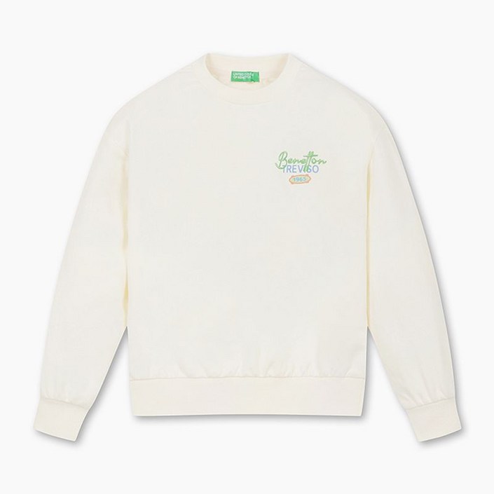 베네통 키즈 로고플레이 맨투맨 QAMT10511IV