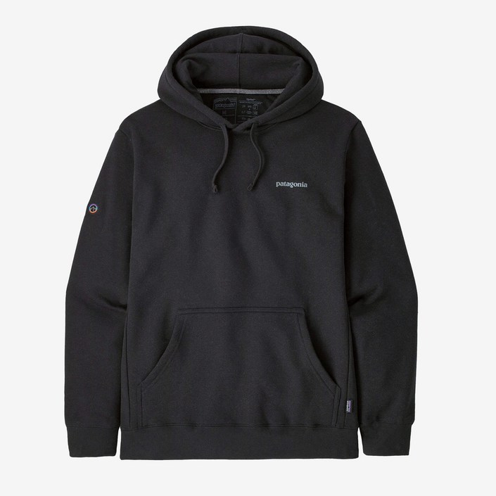 (파타고니아 100%정품) patagonia Fitz Roy Icon Uprisal Hoody 아이콘 업라이절 남여공용 후드티 Ink Black