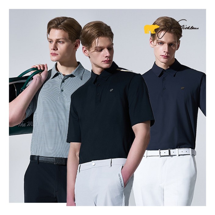 잭니클라우스 ○ 26SS 남성 베이직 카라 티셔츠 3종