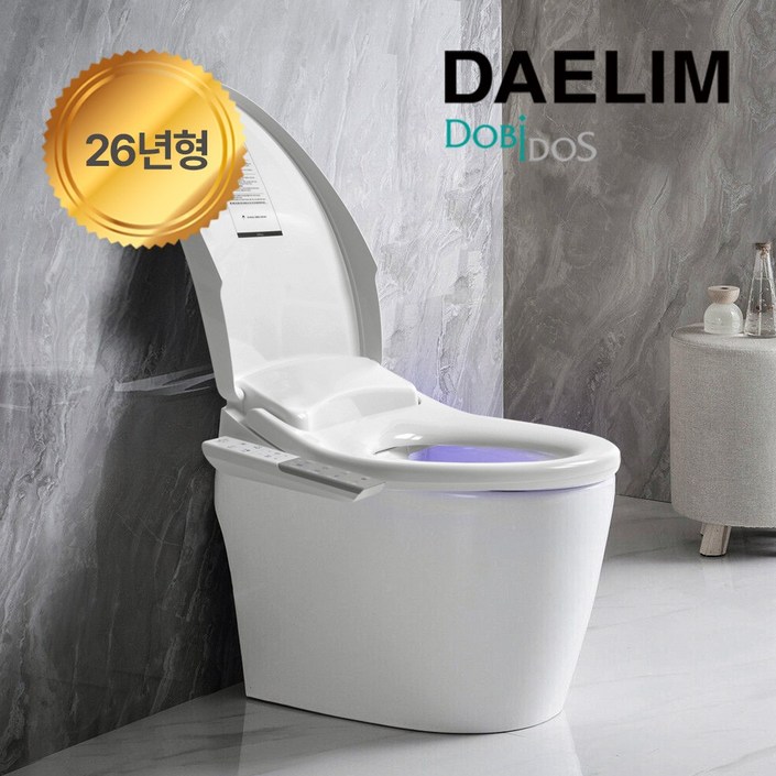 25년형 신제품출시 대림비데 자동살균 99.999% 도기살균 직수형 방수비데 IPX-7등급, DLB-1400, 고객직접설치