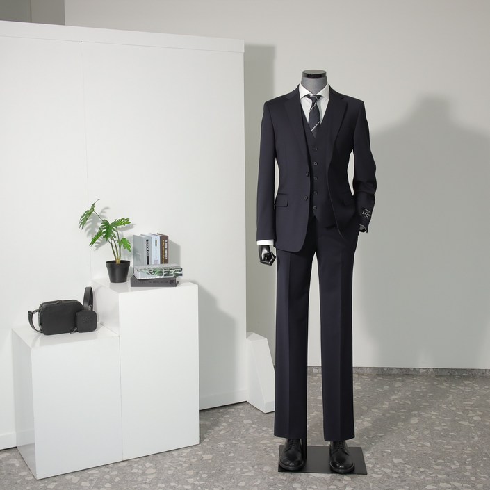 리버클래시 LLS11502DN SMALFIT SUIT 울 스판 싱글 슬림 3PCS 정장 다크네이비 조끼별도
