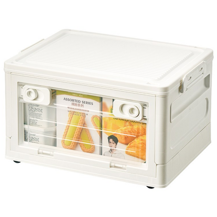 소하임 폴딩 오픈형 리빙박스, 1개, 화이트