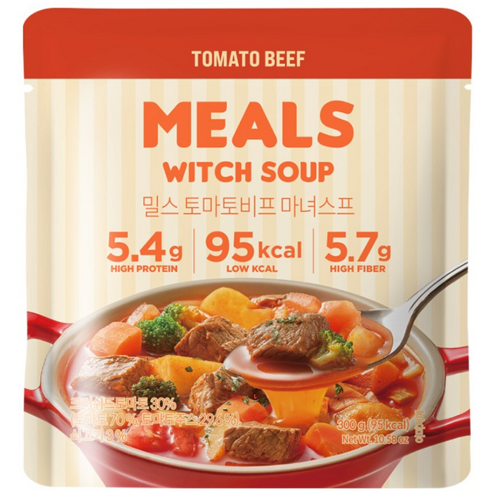 밀스 토마토비프 마녀스프, 10개, 300g