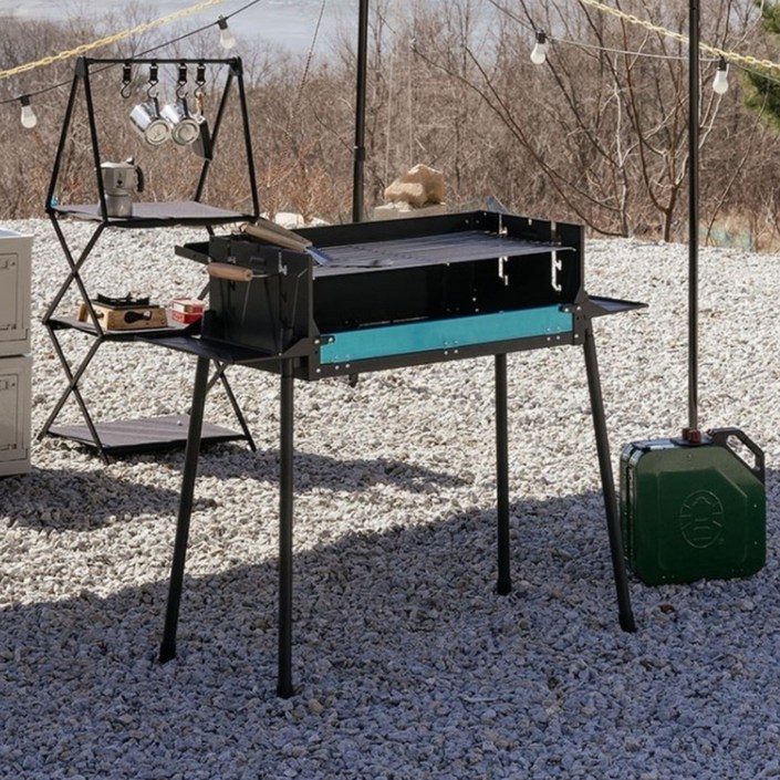 매드캠프 높이조절 바베큐 그릴 화로대 EG001