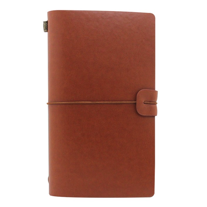 빅드림 복고 가죽 레트로 빈티지 만년 다이어리, 브라운, 1개