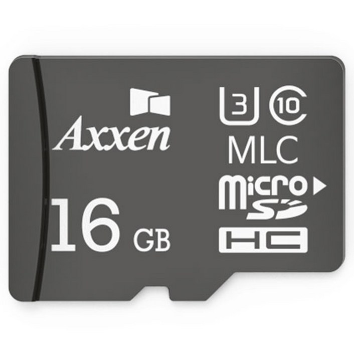 액센 블랙박스용 Black 마이크로 SD 카드 Class10 U3 MLC, 16GB 7012315673