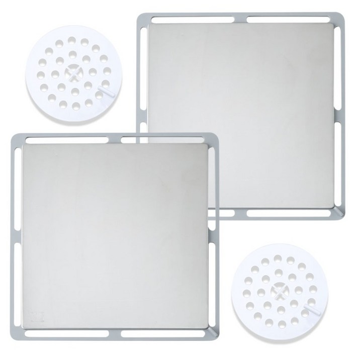 에스엠지 스테인리스304 화장실 하수구 배수구 덮개 거름망 2p, 단일 색상