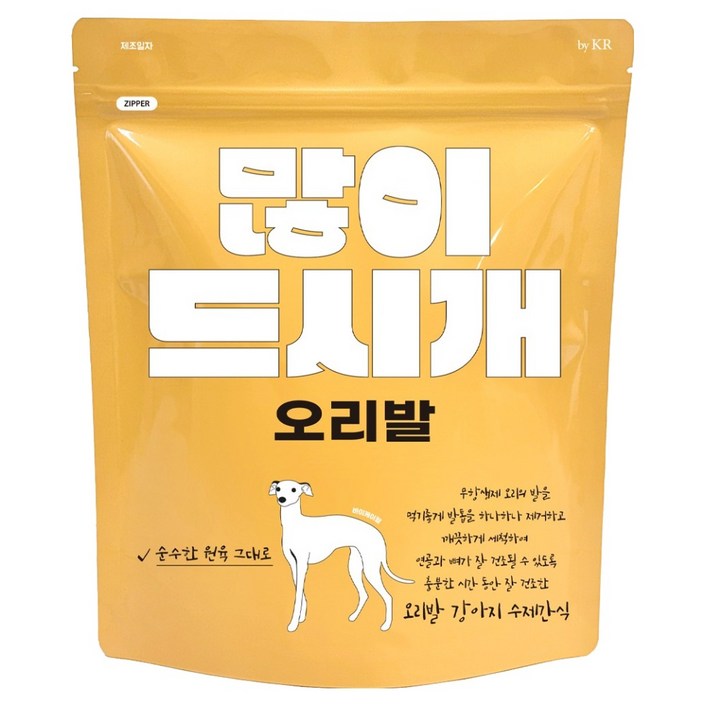 강아지 많이드시개 대용량 수제간식, 오리발, 400g, 1개 강아지 많이드시개 대용량 수제간식, 오리발, 400g, 1개