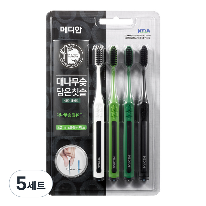 메디안 대나무숯 담은 칫솔 미세모 메디안 대나무숯 담은 칫솔 미세모