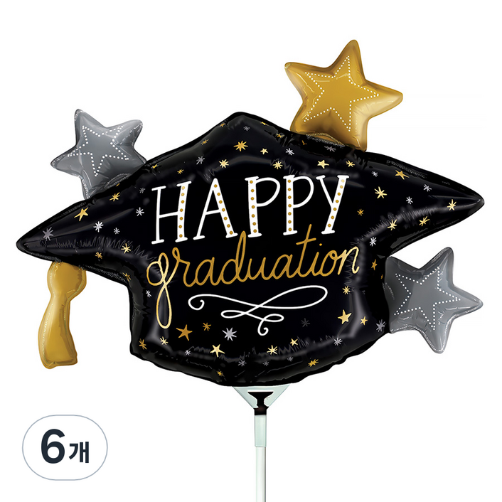 그라보벌룬 은박풍선 미니쉐입 졸업학사모