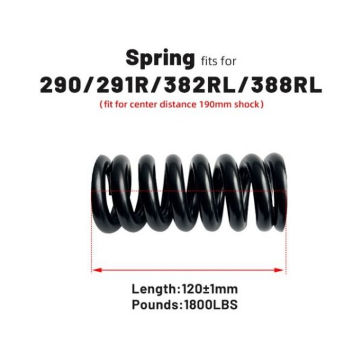 리어 EXA 290 291R 및 DNM DV 22 22AR Motorbicke 스쿠터 자전거 후면 충격 흡수기 특수 스프링 30.4 120mm